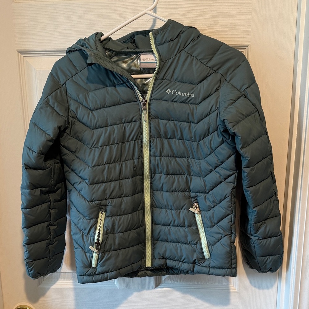 Columbia Kids' Omni-Heat Teal Puffer Jacket